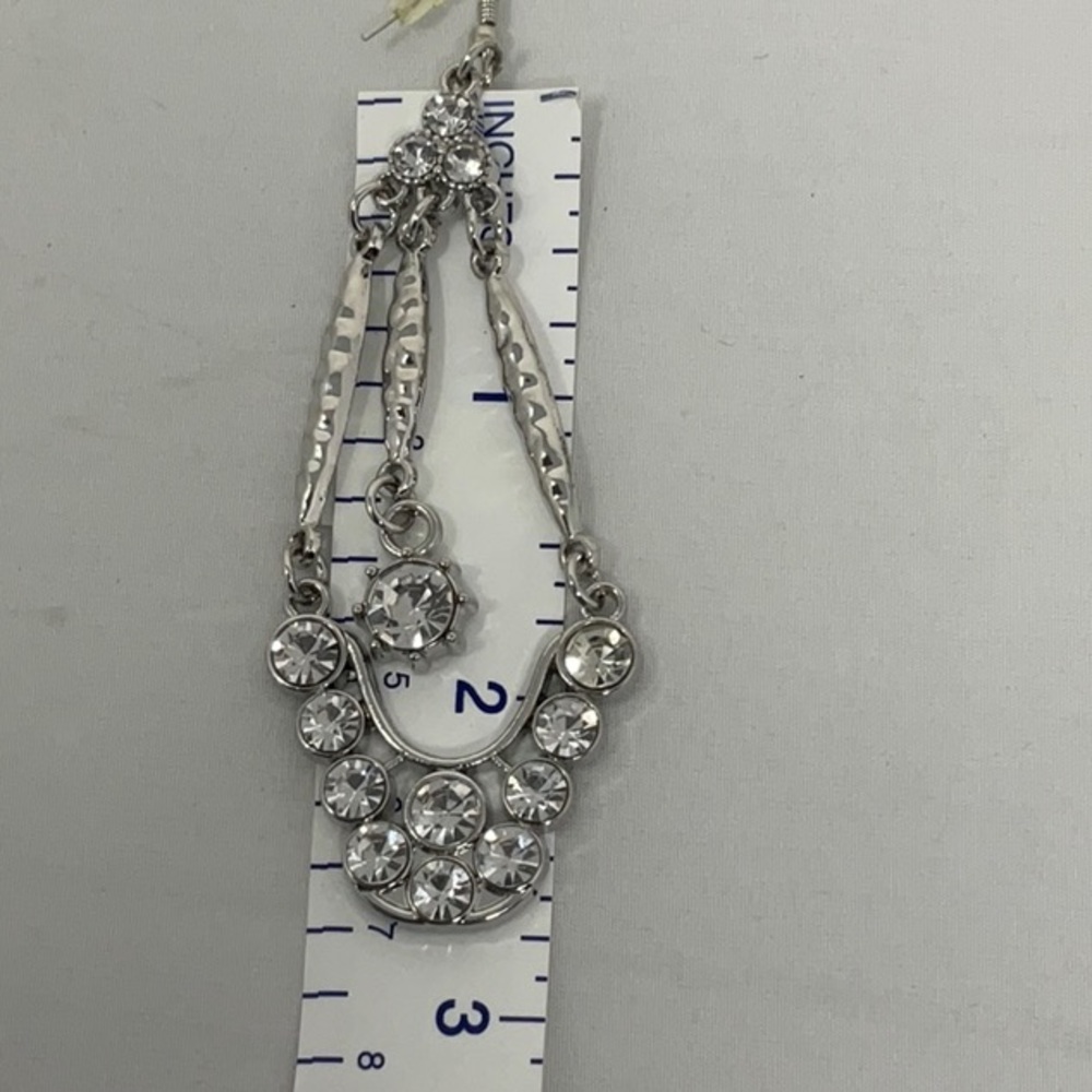 Sparkling Multi Level Dangle Earrings - image 7